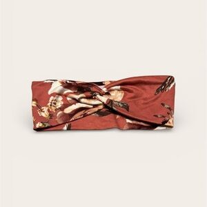 Hello Headband Elegant Floral Headband - Rust and Cream
